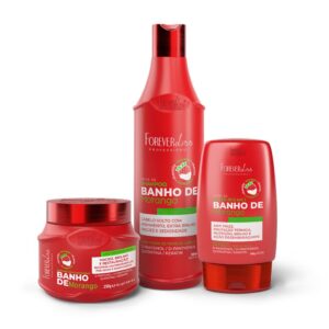 Kit Banho de Verniz Morango Brilho Extremo