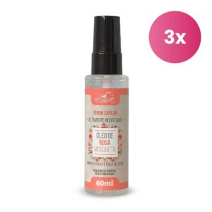 Kit 3 Sérum Capilar Óleo de Rosa Mosqueta 60ml Belkit