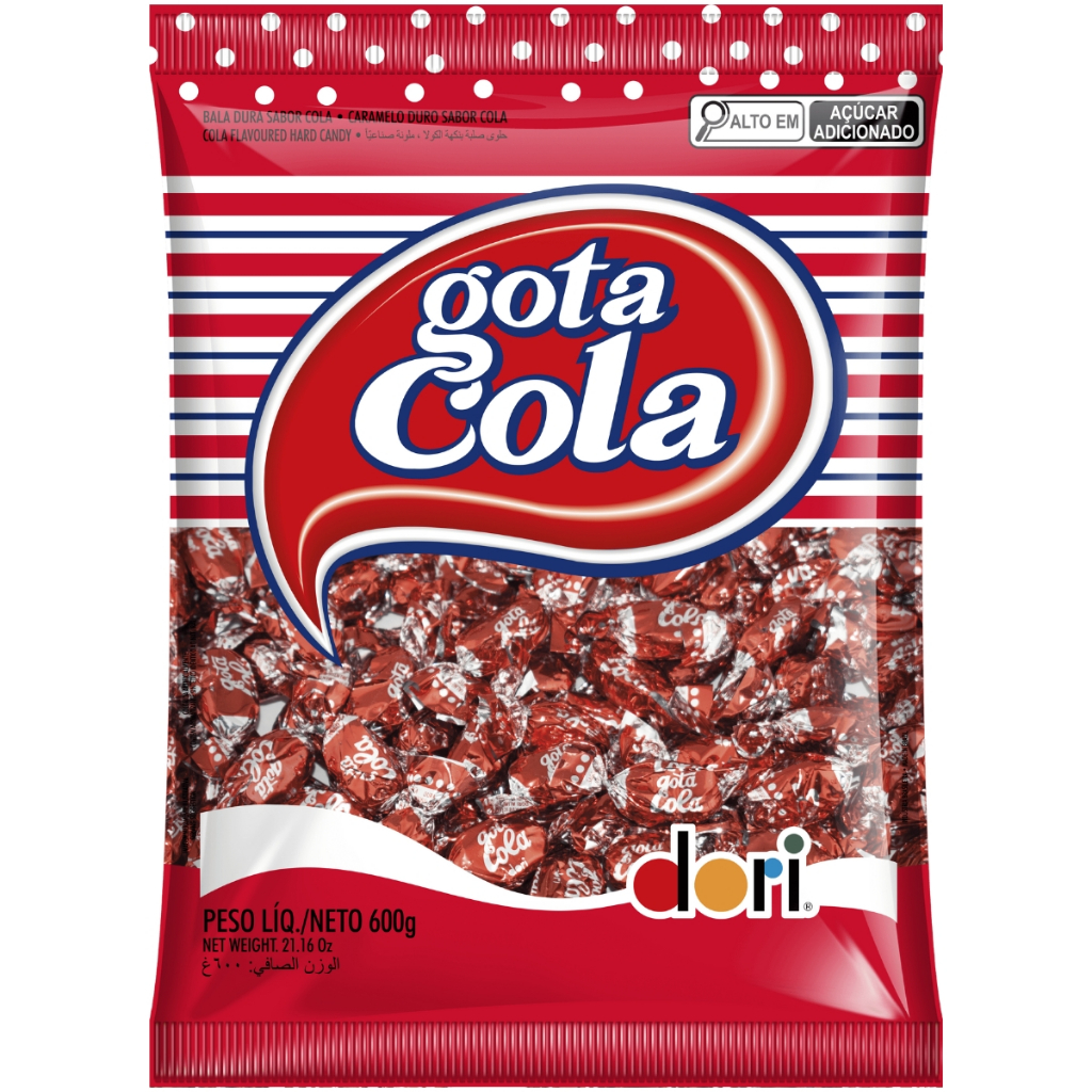 Balas Dura Gota Sabor Cola 600g - Dori 1 Balas Dura Gota Sabor Cola 600g - Dori