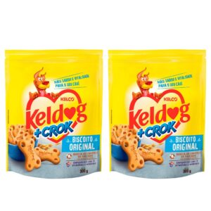 Kelco KIT Keldog + Crok Biscoito Original 900g - 2 Unidades