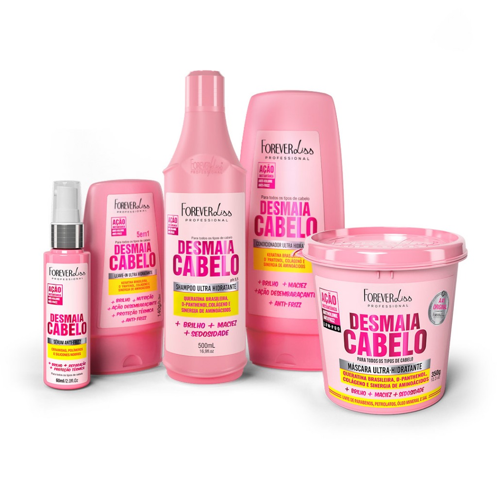 Kit Desmaia Forever Liss - Cabelos Hidratados 1 Kit Desmaia Cabelo Completo Forever Liss