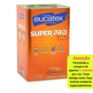 Tinta 3x Antimofo Para Parede Exterior Interior Eucatex 18l Branco