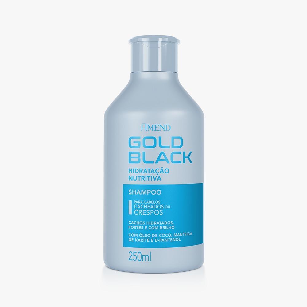 Shampoo Amend Gold Black Hidrata??o Nutritiva 250ml 1 Shampoo Amend Gold Black Hidratação Nutritiva 250ml