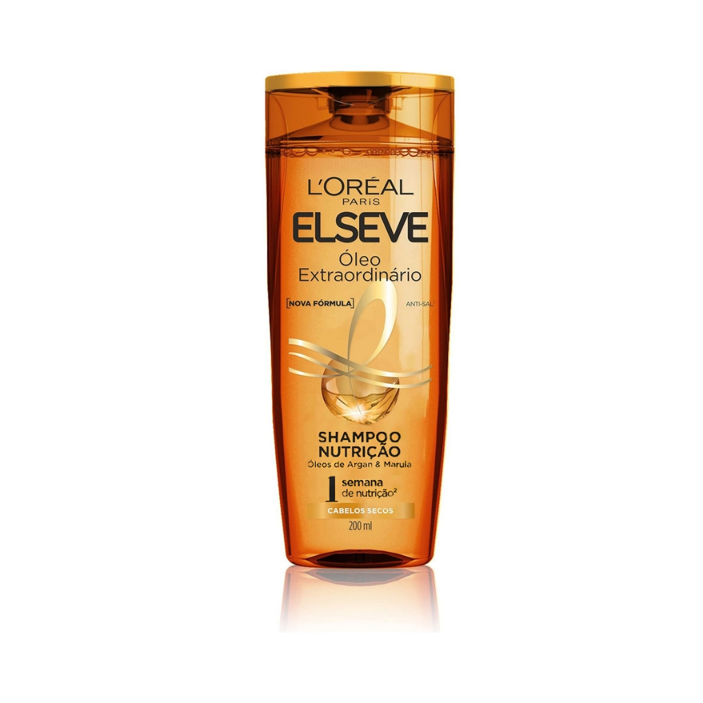 Shampoo Nutri??o ?leo Elseve 200ml 1 SHAMPOO NUTRIÇÃO ÓLEO EXTRAORDINÁRIO ELSEVE 200ML