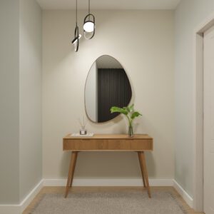 Espelho de Couro para Sala e Quarto - [Tamanho]