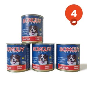 Kit 4 Patê Bomguy Carne Cães Adultos 280g