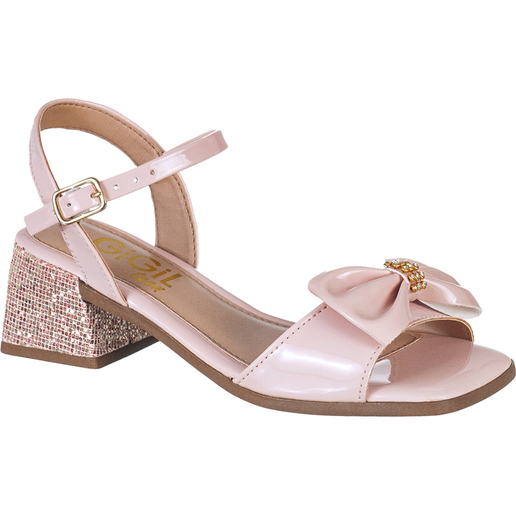 Sand?lia Infantil GiGiL Teen Saltinho Strass 1 Sandália Infantil GiGiL Teen Saltinho Strass