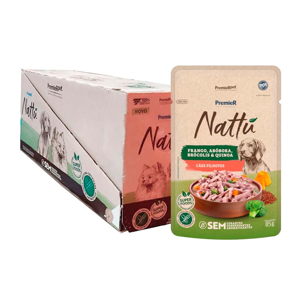 Ra??o ?mida Filhotes Premier Nattu 85g 1 Ração Úmida Filhotes Premier Nattu 85g