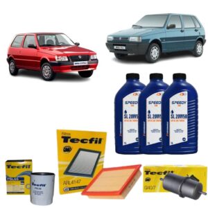 Kit Troca De Oleo E Filtros Uno Fiorino 1.0 Fire 20w50 mineral revisão completa