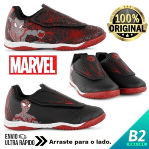 Chuteira Futsal Dray Marvel Infantil Sem Cadarço