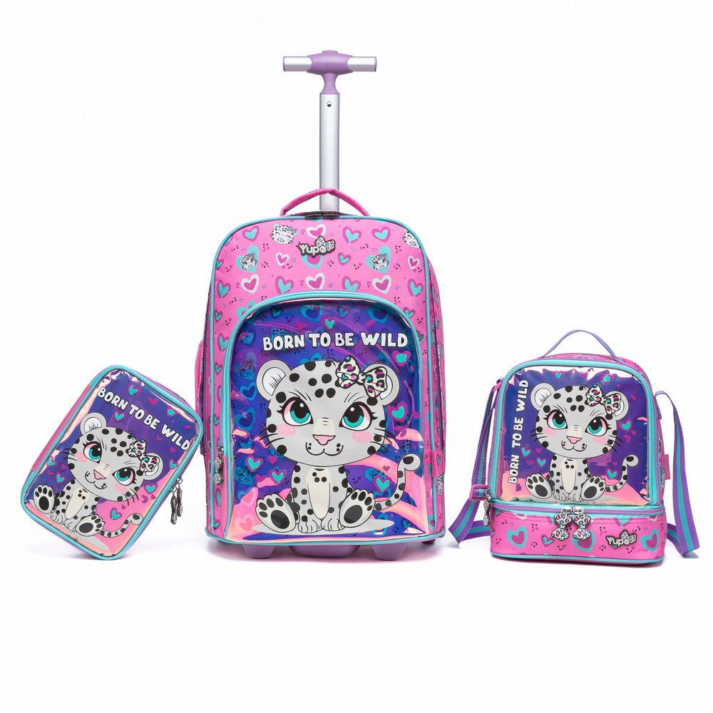 Mochila Infantil Yupe Refor?ada 32L Estampa Rosa 1 Mochila Infantil Yupe Reforçada 32L Estampa Rosa
