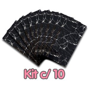 Placa Adesiva Mármore Preto 30x60cm - Autocolante