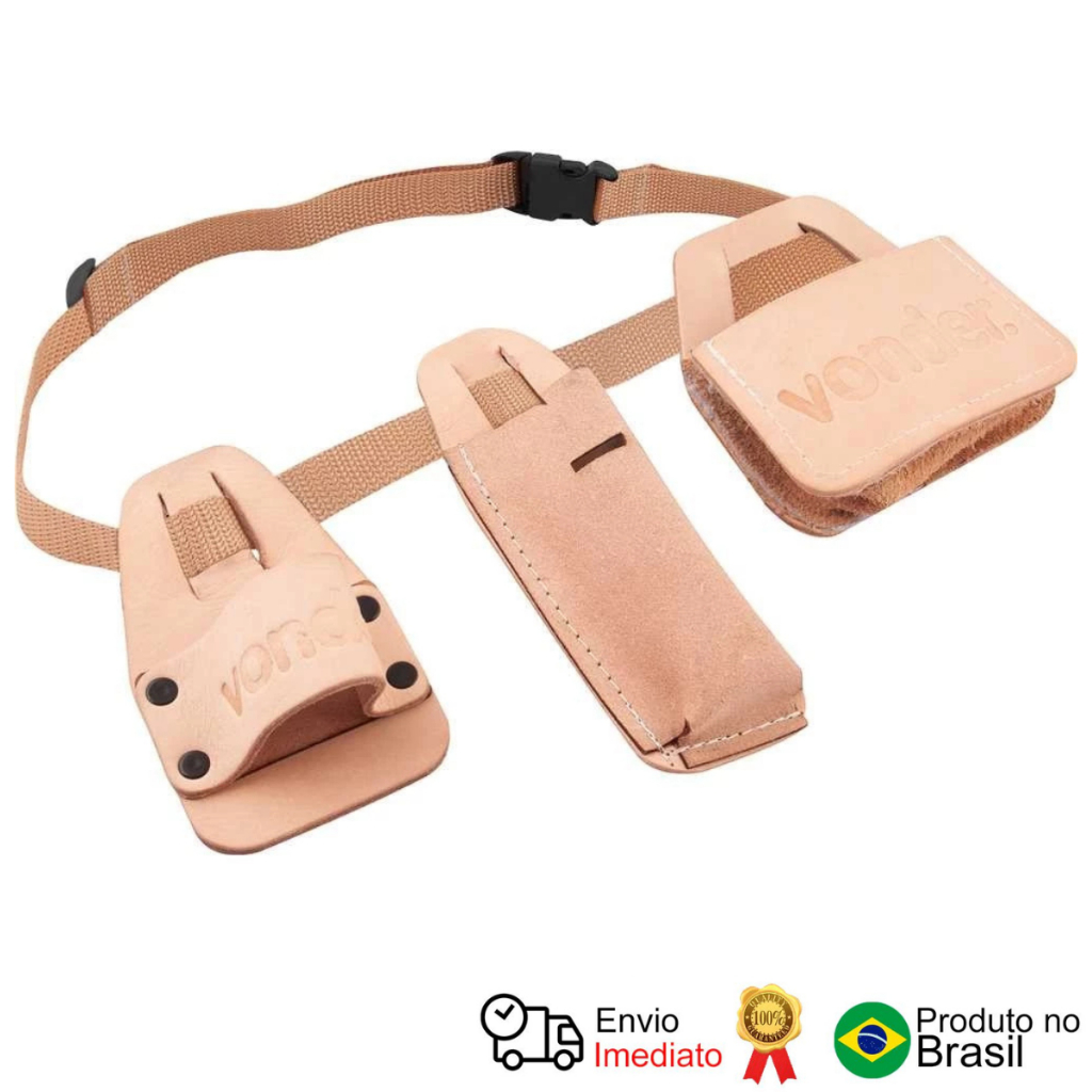 Cinto Carpinteiro Vonder Nylon Couro 1 Cinto Para Carpinteiro Em Couro/Nylon Vonder