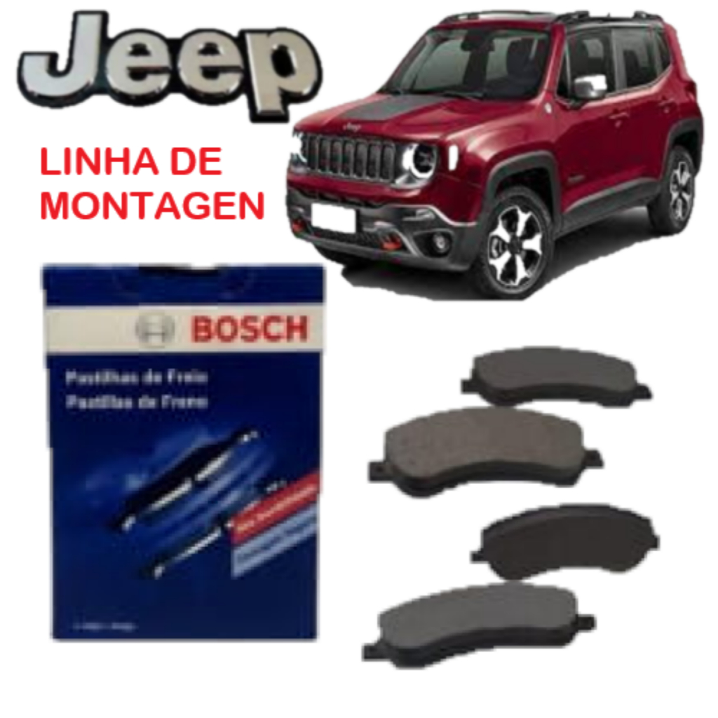 Pastilha Freio Dianteira Fiat Toro - Bosch 1 Pastilha Freio Dianteira Renegade 2018 2019 2020 Original
