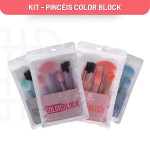 Kit Pincéis Maquiagem Ana Hickmann - Color Block