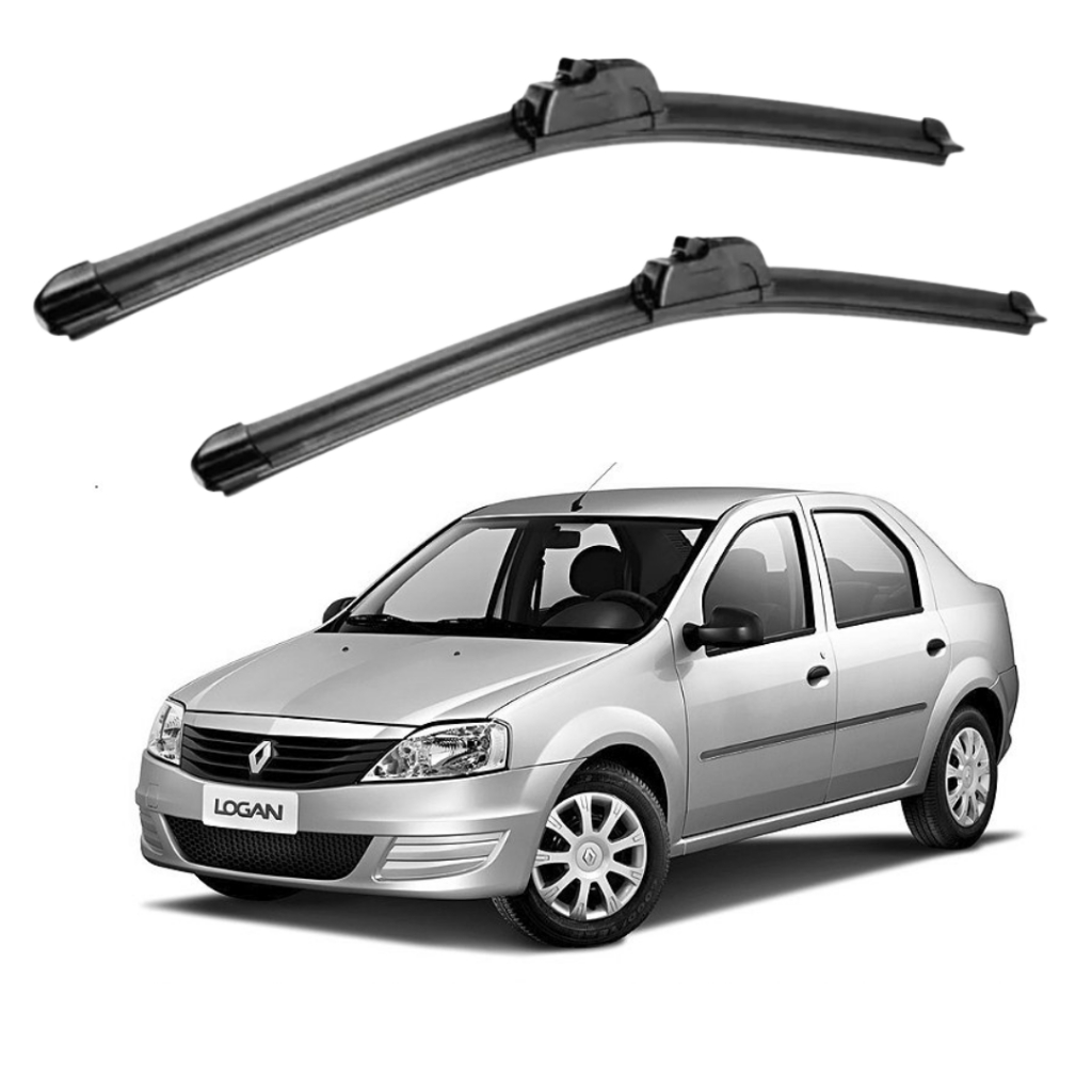 Palheta Limpador Renault Logan 2008-2013 - 2 Pe?as 1 Par Palheta Limpador Parabrisa Dianteiro Renault Logan 2008 2009 2010 2011 2012 2013