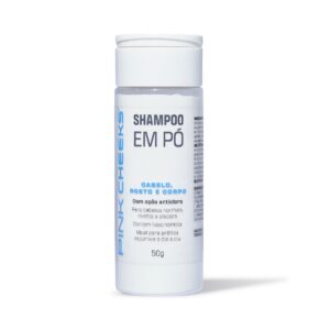 Shampoo Multifuncional 3 em 1 PINK CHEEKS em Pó 50g Lançamento