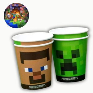 8~32 COPO PAPEL FESTA MINECRAFT 200ML FESTCOLOR