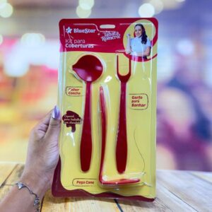 Kit Coberturas Tábata Romero Vermelho - 3 Peças