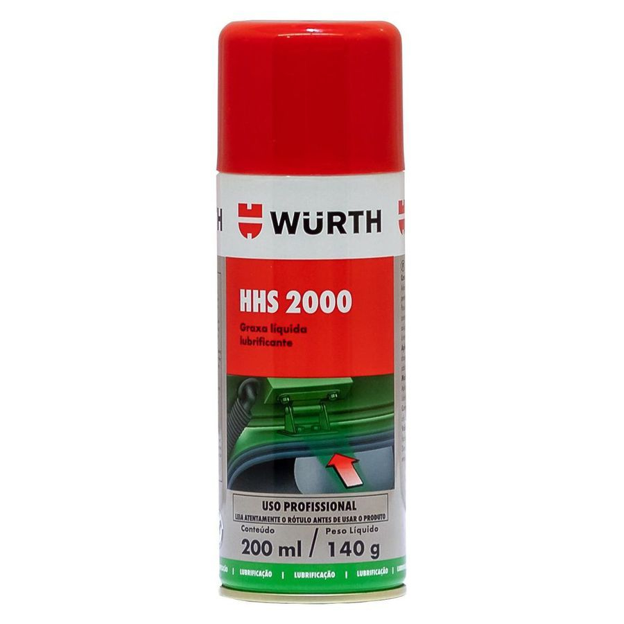 HHS 2000 Wurth Graxa Liquida - Lubrificante de Alta Performance 1 HHS 2000 Wurth Graxa Liquida Lubrificante 200ml