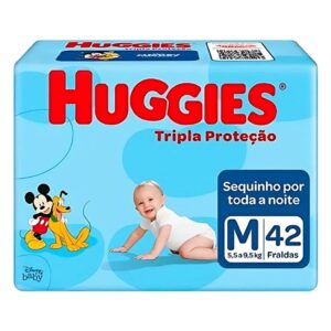 Fralda Huggies Tripla Proteção M 42 Unidades