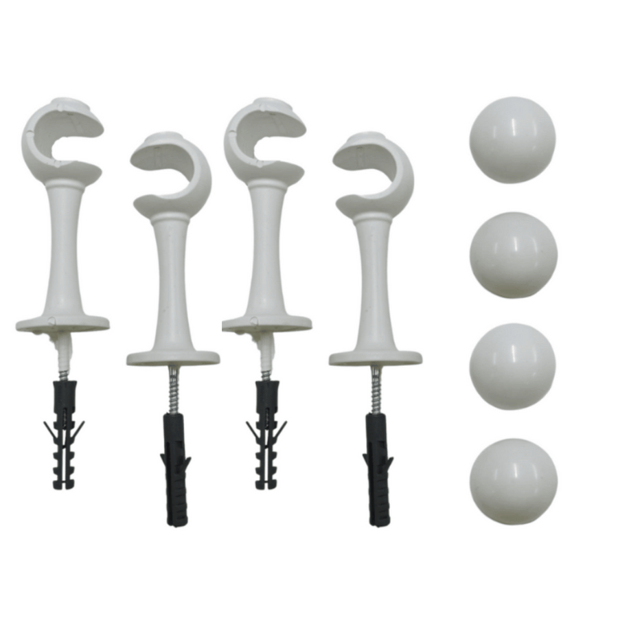 Suporte para Var?o Cortina 19mm - 4 Unidades 1 Suporte para Varão Cortina 19mm - 4 Unidades