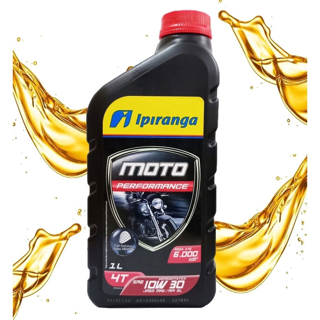 ?leo Moto 10w30 Ipiranga 1L - Semissint?tico 1 Óleo Moto 10w30 Ipiranga 1L - Semissintético
