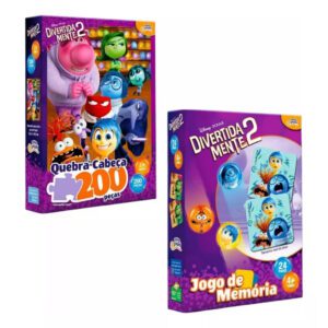 Quebra Cabeça 200 Peças Jogo da Memória Toyster