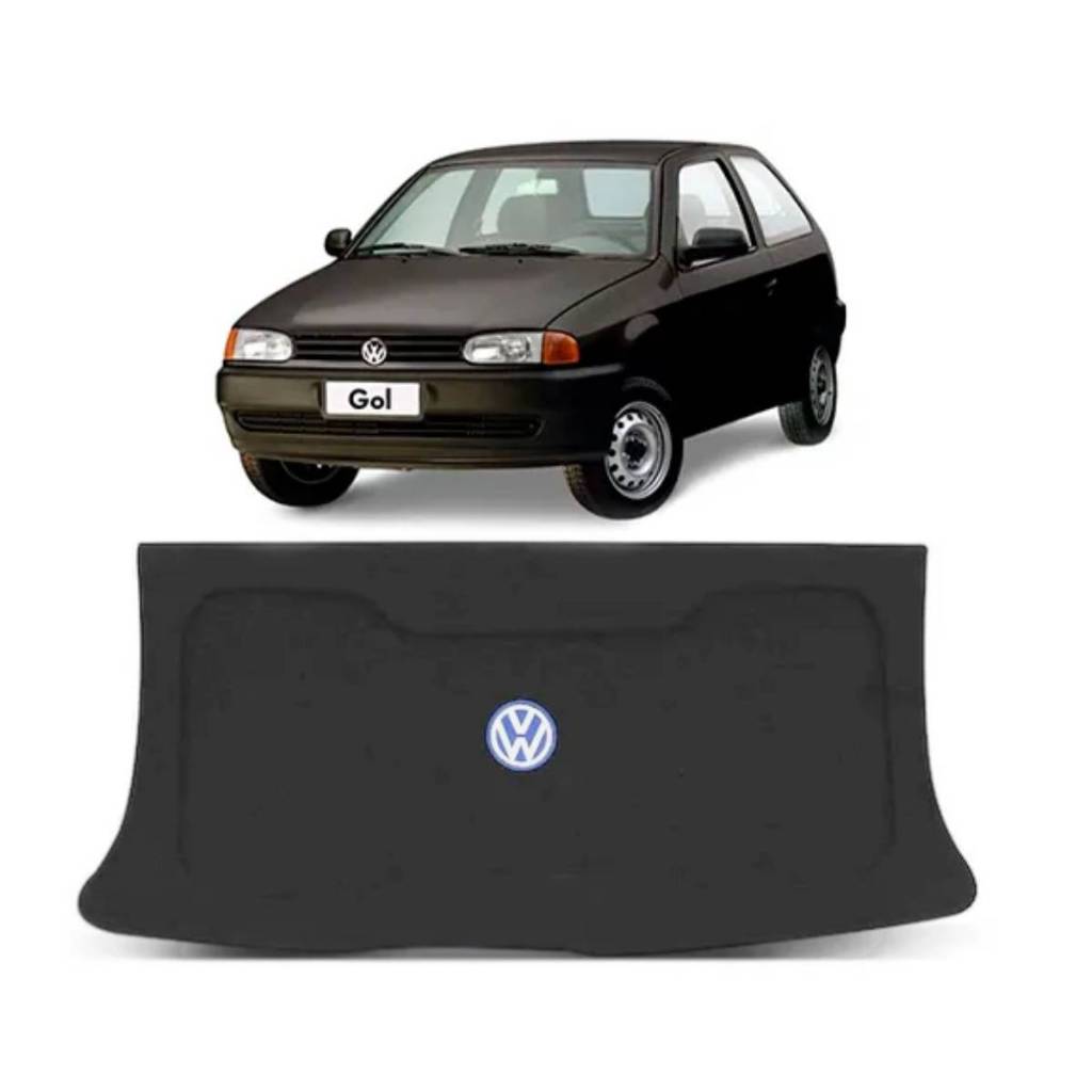 Tamp?o Porta Malas Gol G2/G3 R-Acoustic 1 Tampão Porta Malas Volkswagen Gol G2 2/4 Portas 1996 a 2005 R-Acoustic Bagagito Carpete Grafite