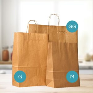 Sacola Delivery Papel Kraft para Bolo e Ovo Páscoa Embalagem Fácil 30un - Cromus