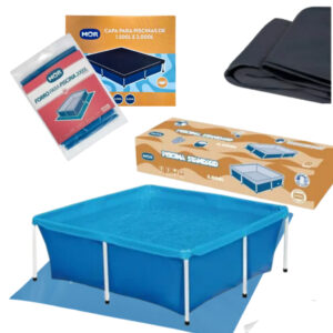 Piscina Infantil 2000L Quadrada Mor + Acessórios