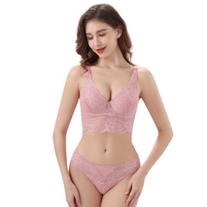 Conjunto Lingerie Renda Aro Bojo Floral 6703