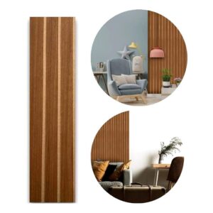 Revestimento Ripado MDF Autocolante 45x11cm - 100 Placas