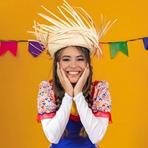 Chapéus de Palha Juninos Carava Tremendão