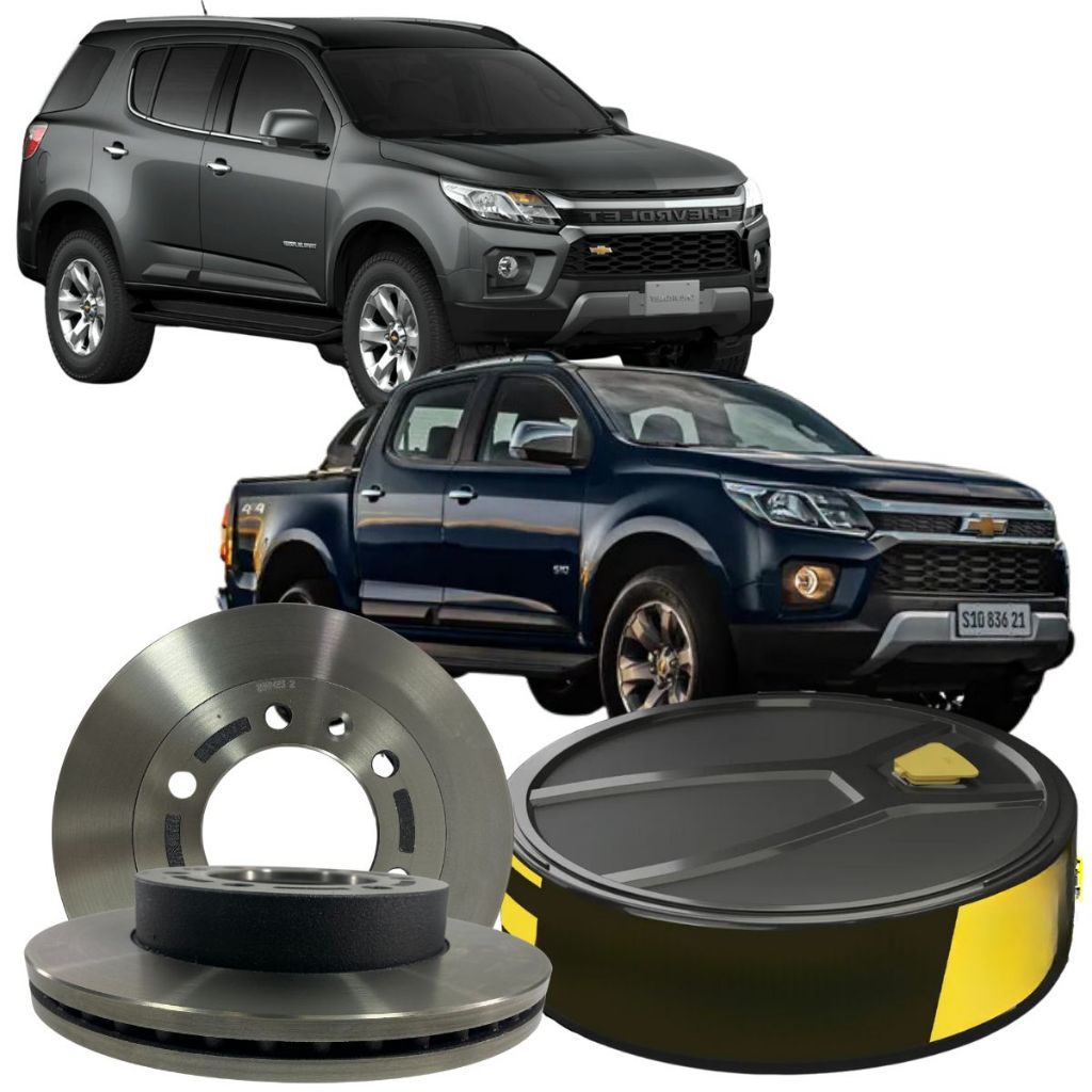 Disco Freio Dianteiro S10 Trailblazer 2017-2022 1 Par Disco Freio Dianteiro Ventilado Gm S10 Trailblazer 4x2 4x4 2017 À 2022