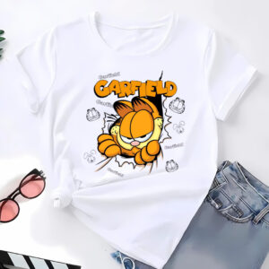 Camiseta Feminina Garfild Algodão Premium