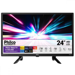 Smart TV 24" Philco Roku TV Dolby Áudio