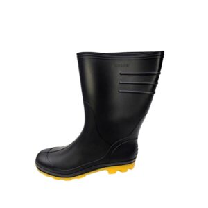 BOTA PRETA PVC SOLA AMARELA VONDER TAMANHO 37