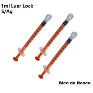 Seringa 1ml Luer Lock Insulina Procedimento Estético