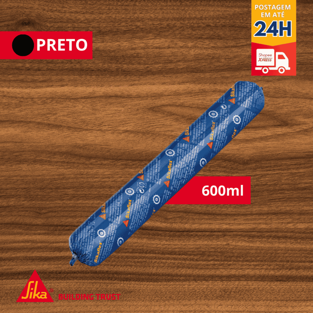 Selante N?utico Sikaflex 290 DC 600ml 1 Sikaflex®-290 DC PRO 600 ml Preto - Selante Náutico Impermeável - SIKA