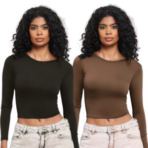 Blusa Feminina Manga Longa Compressão Slim Fit