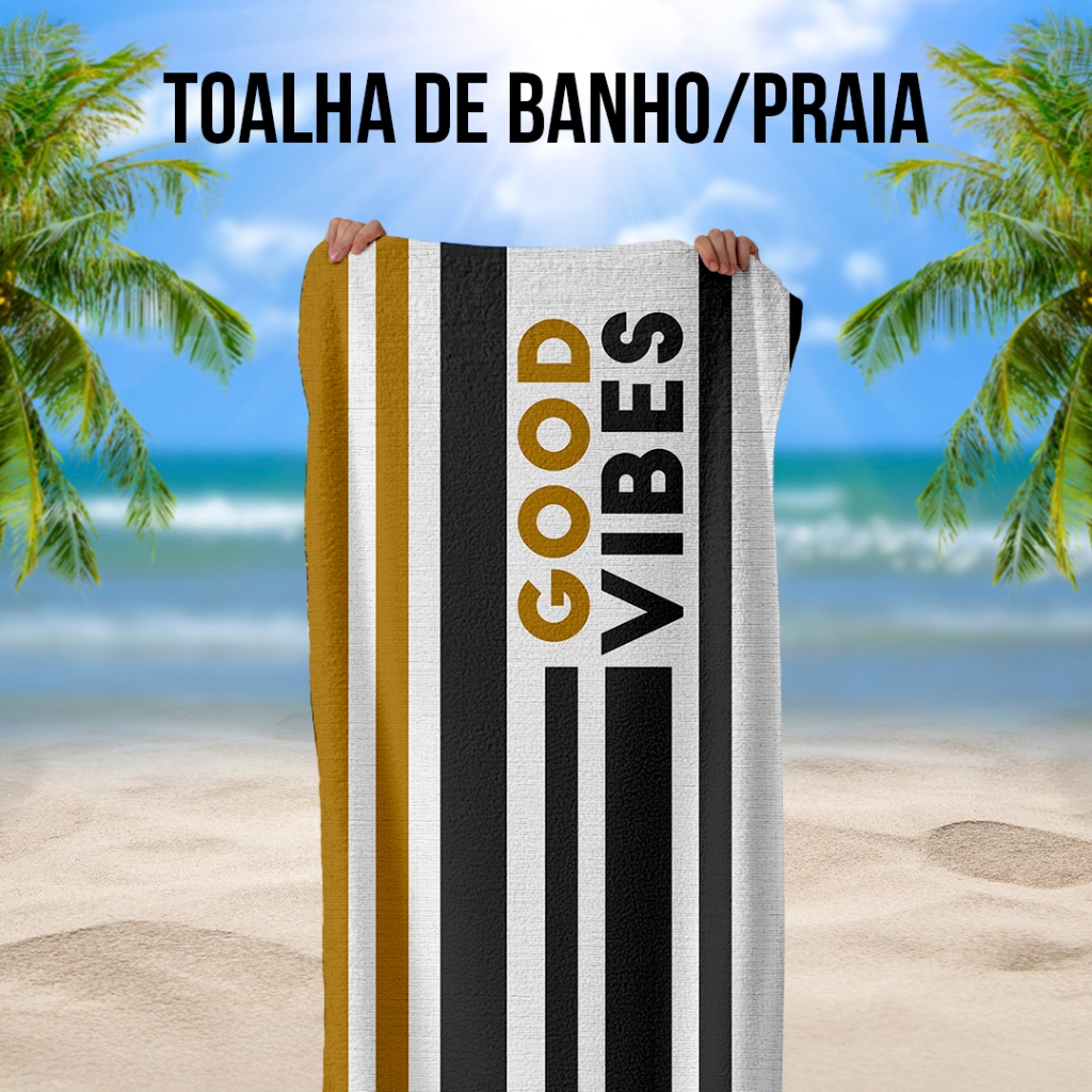 Toalha de Praia Estampada Algod?o Pel?cia 1 Toalha de Praia Estampada Algodão Pelúcia