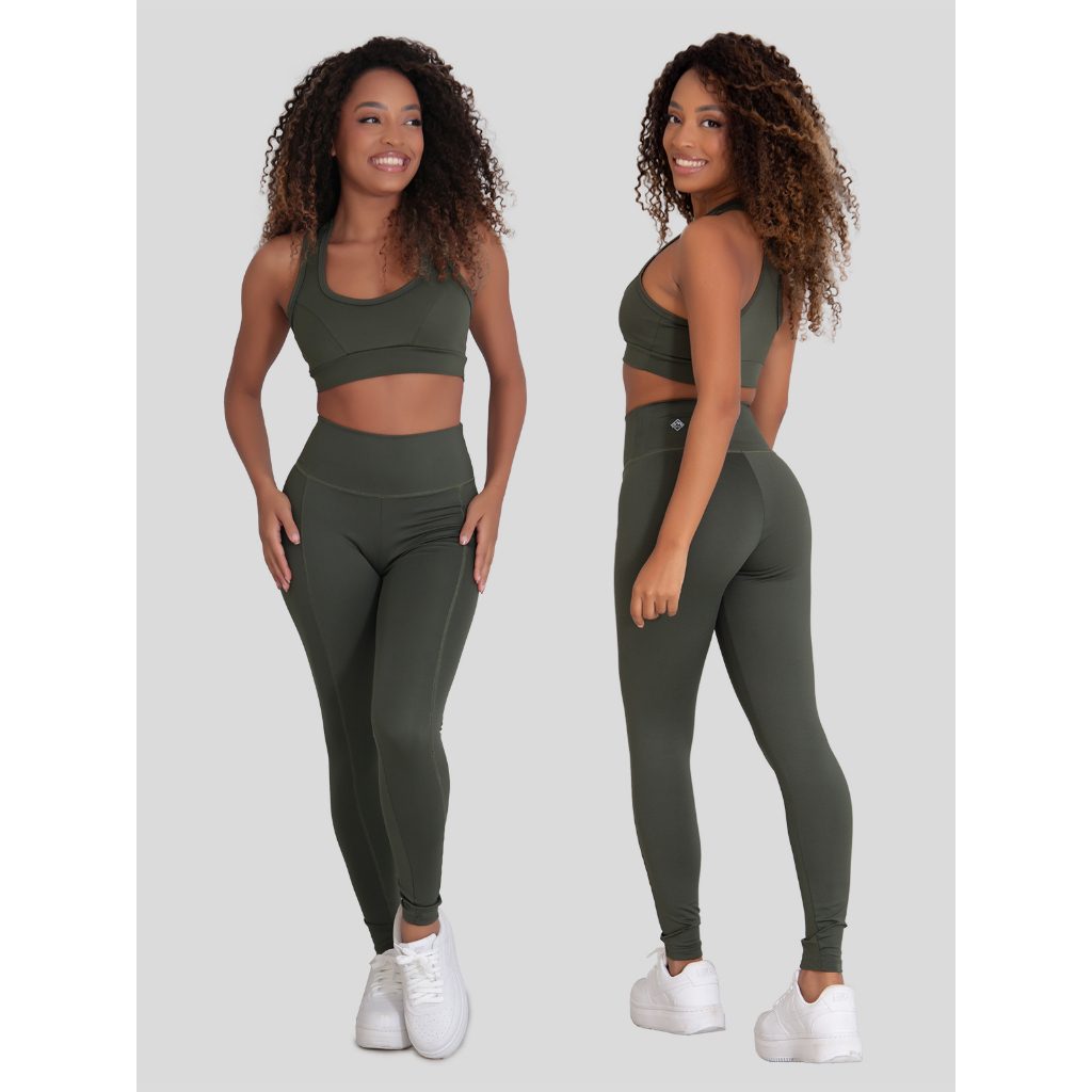 Legging Fitness Poliamida + Top Academia 1 Legging Fitness Poliamida + Top Academia
