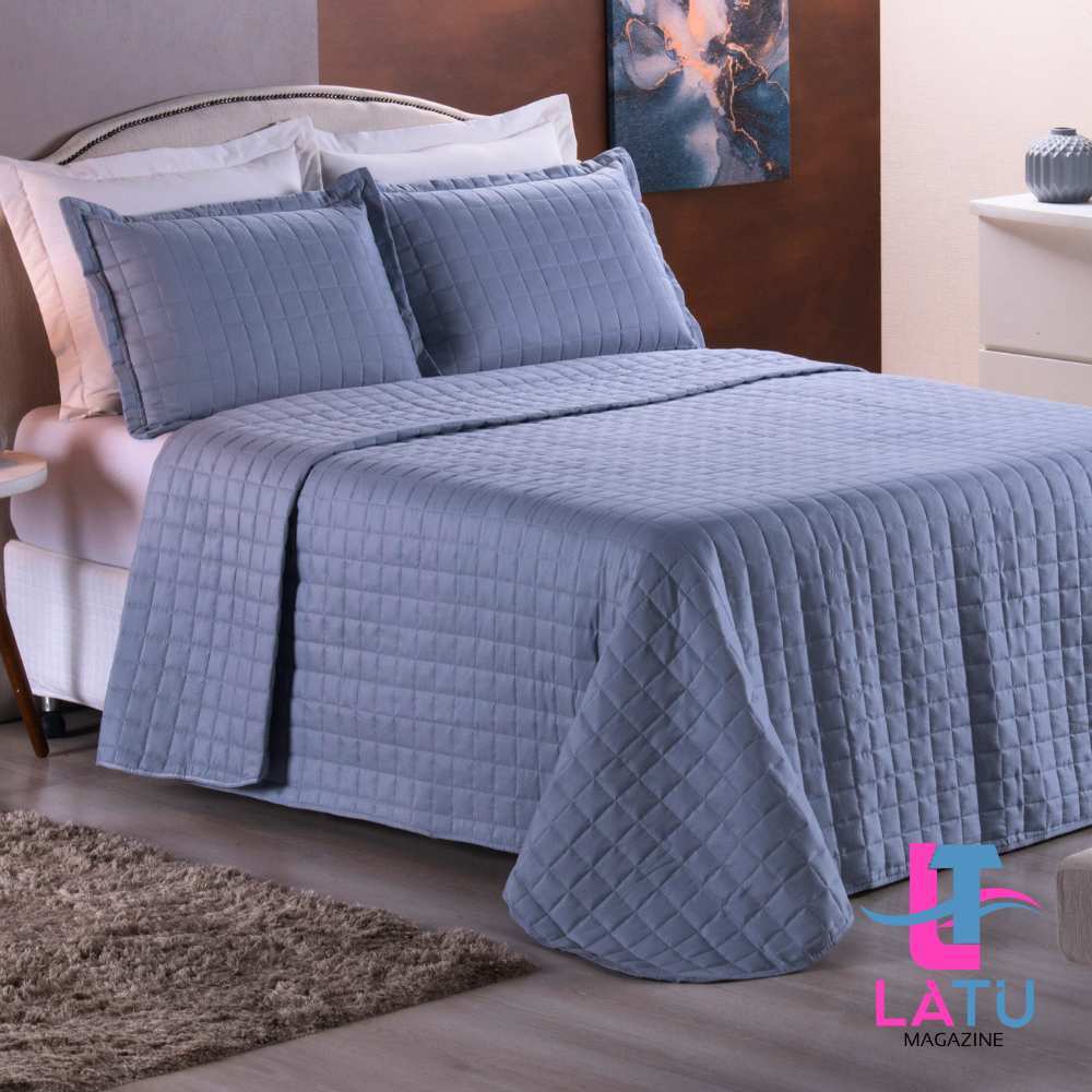 Colcha Cobre Queen 3 Pe?as Percal 400 Fios 1 Colcha Cobre Leito 400 Fios Percal Dupla Face Com Porta Travesseiros Queen 3 Peças Matelado Bordado