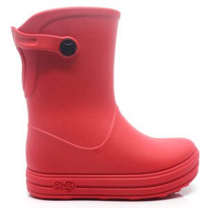 Galocha Infantil Impermeável Lisa Vermelha