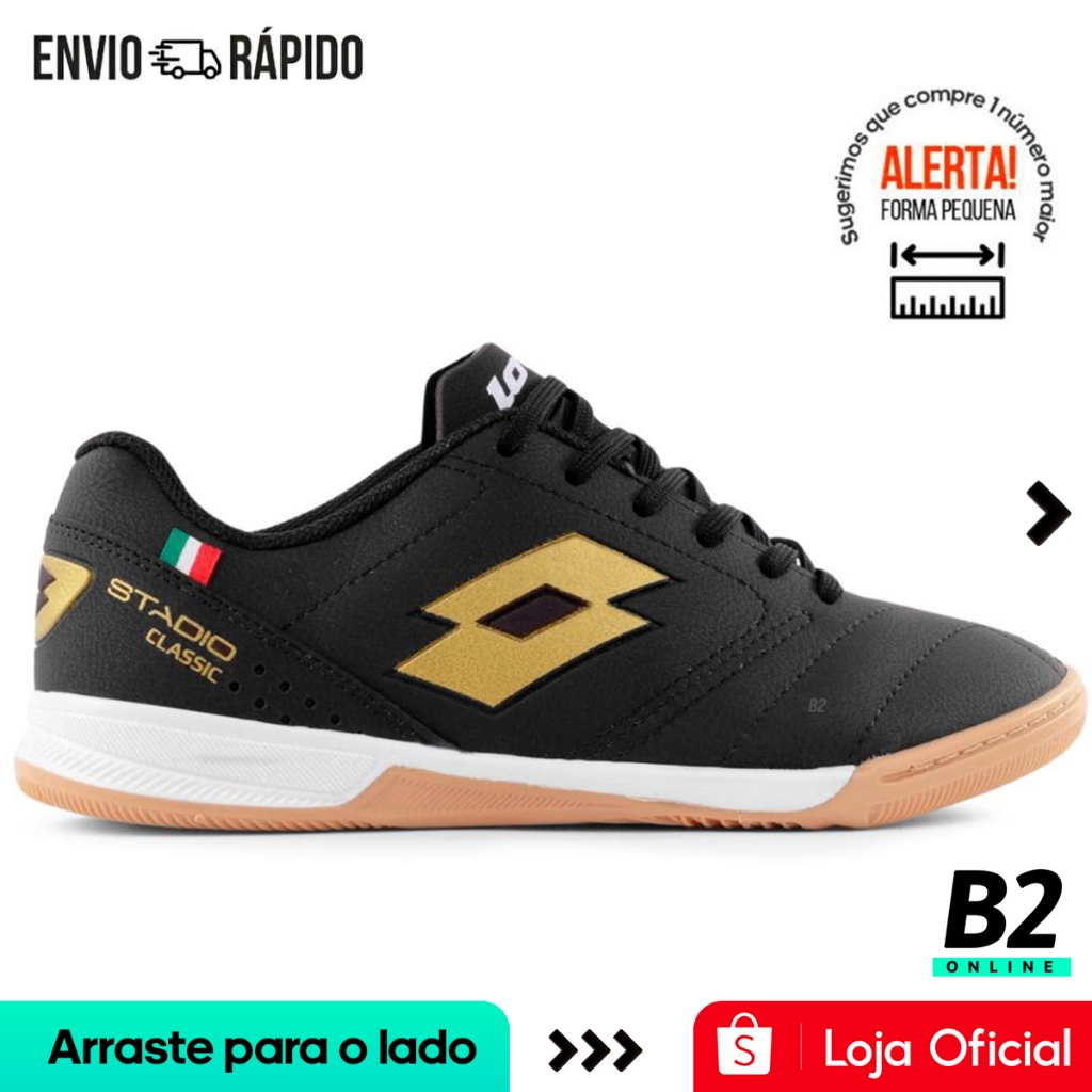 Chuteira Futsal Lotto Stadio Classic B700 Masculina 1 Chuteira Futsal Lotto Stadio Classic B700 Masculina