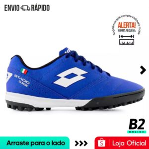 Chuteira Society Lotto Stadio Classic B700 Masculina