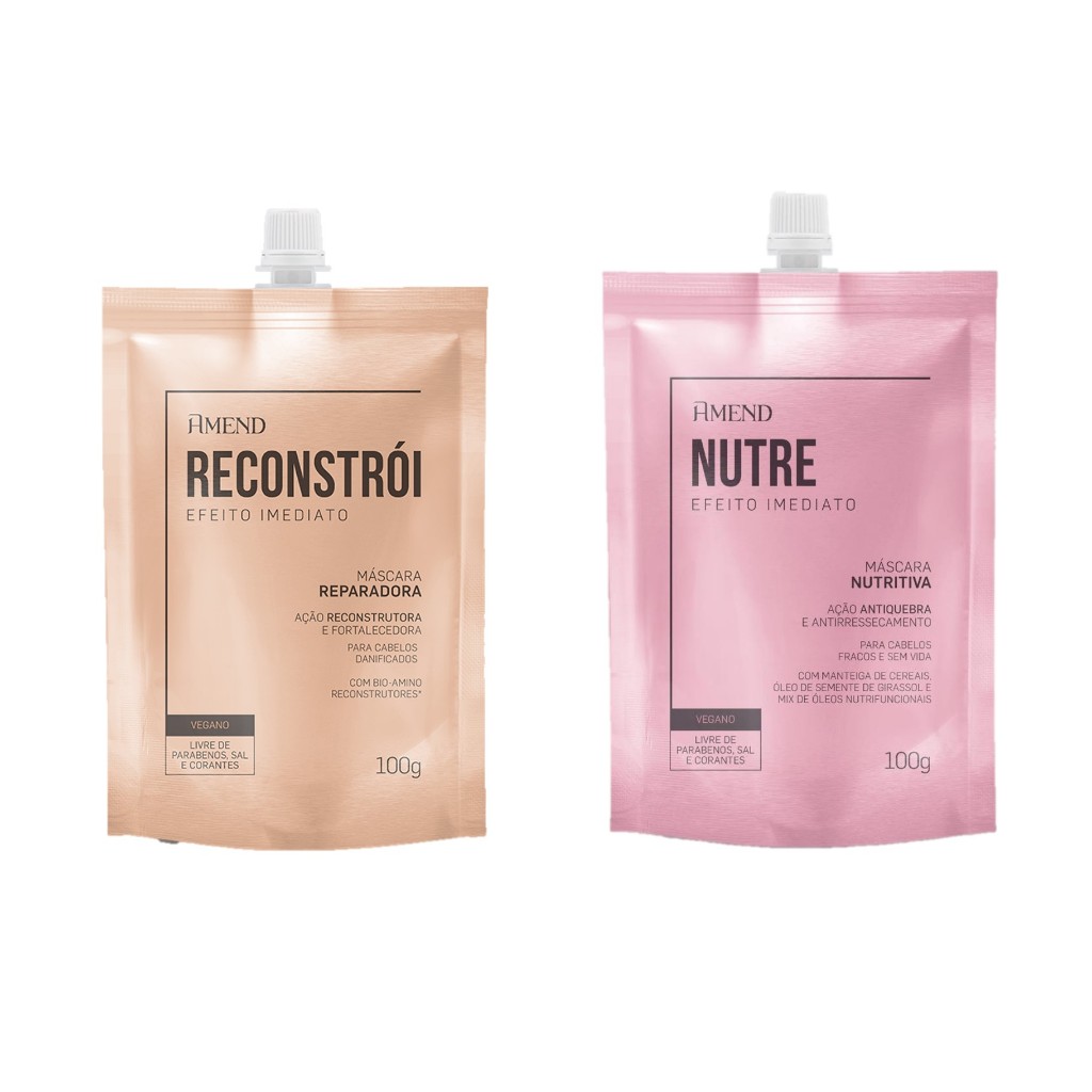 Kit Amend Efeito Imediato - Reconstru??o e Nutri??o 1 Kit Amend Efeito Imediato - Reconstrução e Nutrição