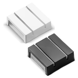 Luminária Arandela Clean Led Quadrada 2 Fechos 3W 3000k Bivolt Abs 12cm Ilumina Corredor Jardim
