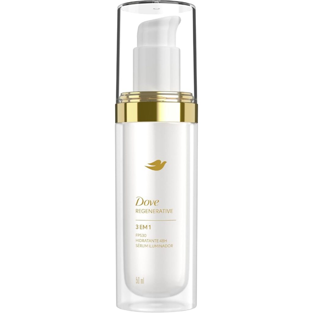 S?rum Facial Dove Regenerativo FPS30 50ml 1 Sérum Facial Dove Regenerative Tratamento Facial 3 Em 1 FPS30 Com 50ml